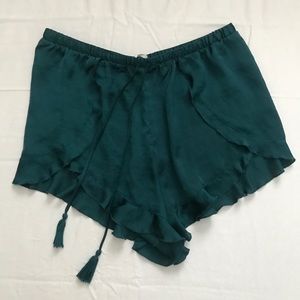 Free People satin shorts